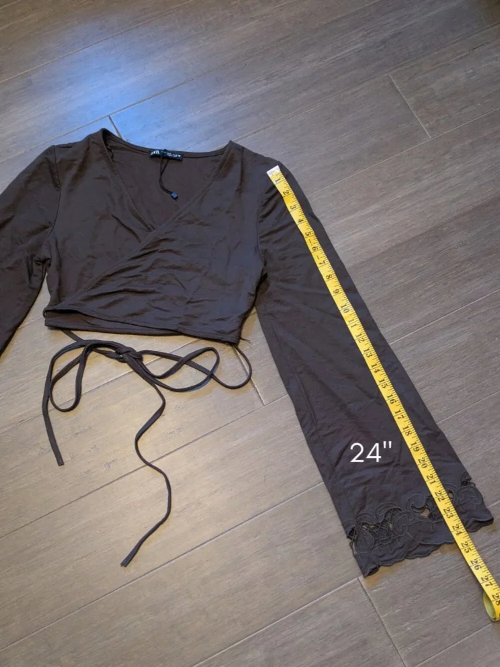 Zara brown wrap